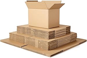 Amazon Basics Cardboard Moving Boxes in Different Sizes
