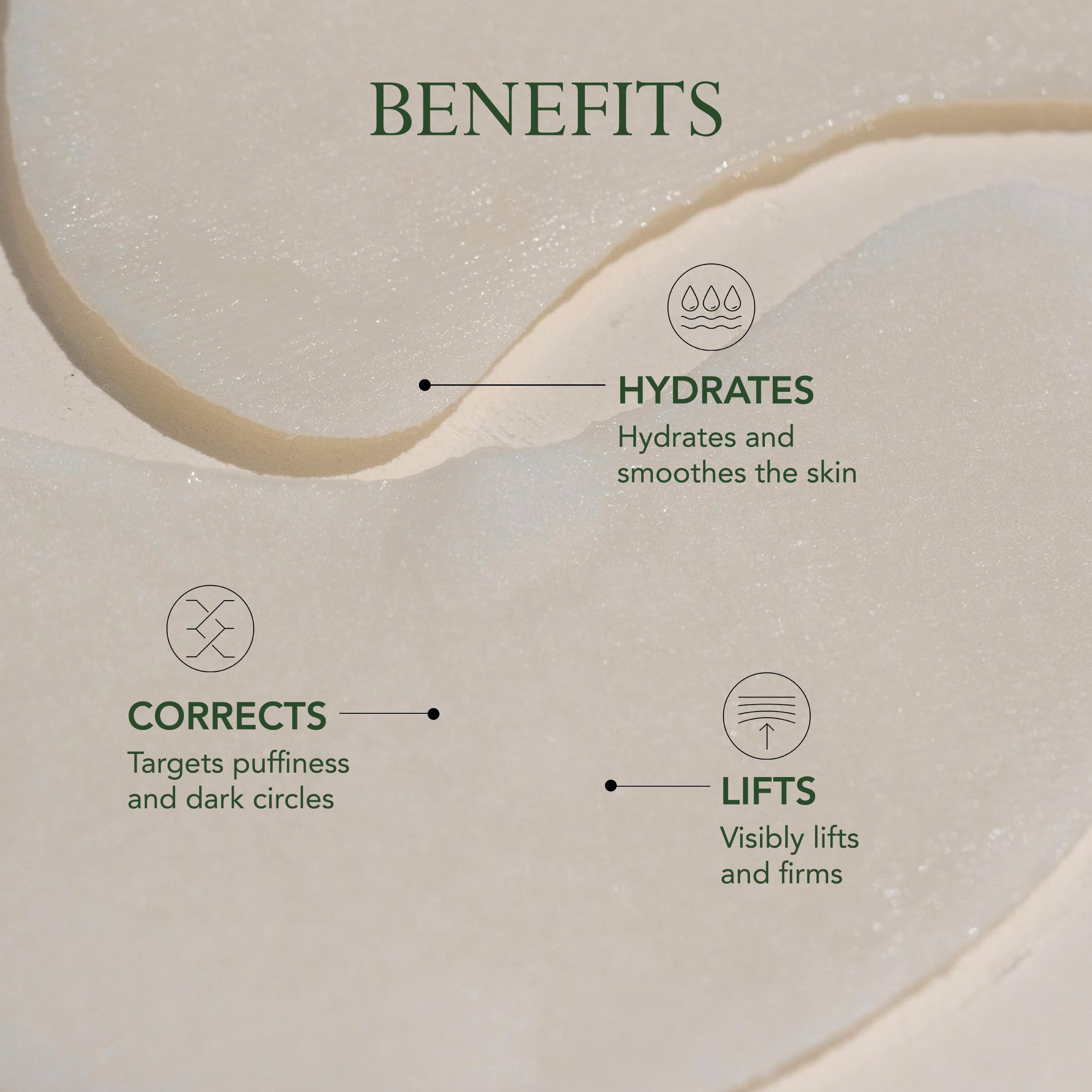 KAT BURKI KB5 Eye Recovery Masks, Lifting, Illuminating Under Eye Patches with Botanical Hyaluronic Acid, Niacinamide & Plant Stem Cells, 8 Applications