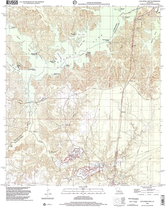 Amazon Com Yellowmaps Cocodrie Lake La Topo Map 1 24000 Scale 7 5 X 7 5 Minute Historical 1998 Updated 2002 26 9 X 22 In Polypropylene Sports Outdoors