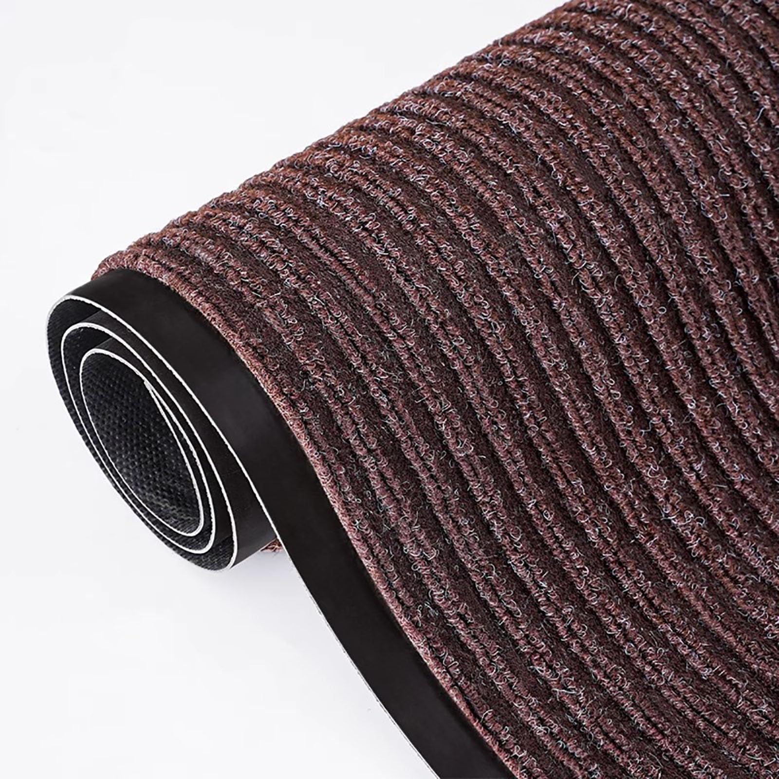 Alfombra de entrada antideslizante resistente de goma de grado comercial, 7 mm de grosor, uso en interiores y exteriores, ideal para zonas de alto tráfico