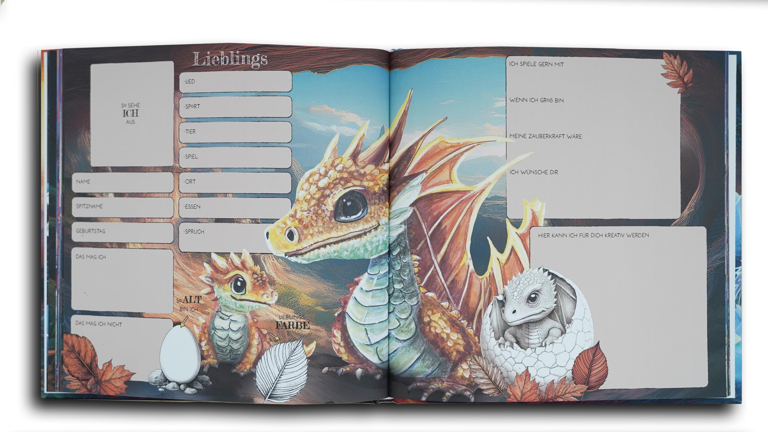 Livre d'amitié Mon dragon ami pour garçons et filles maternelle école primaire Cadeau rentrée des classes