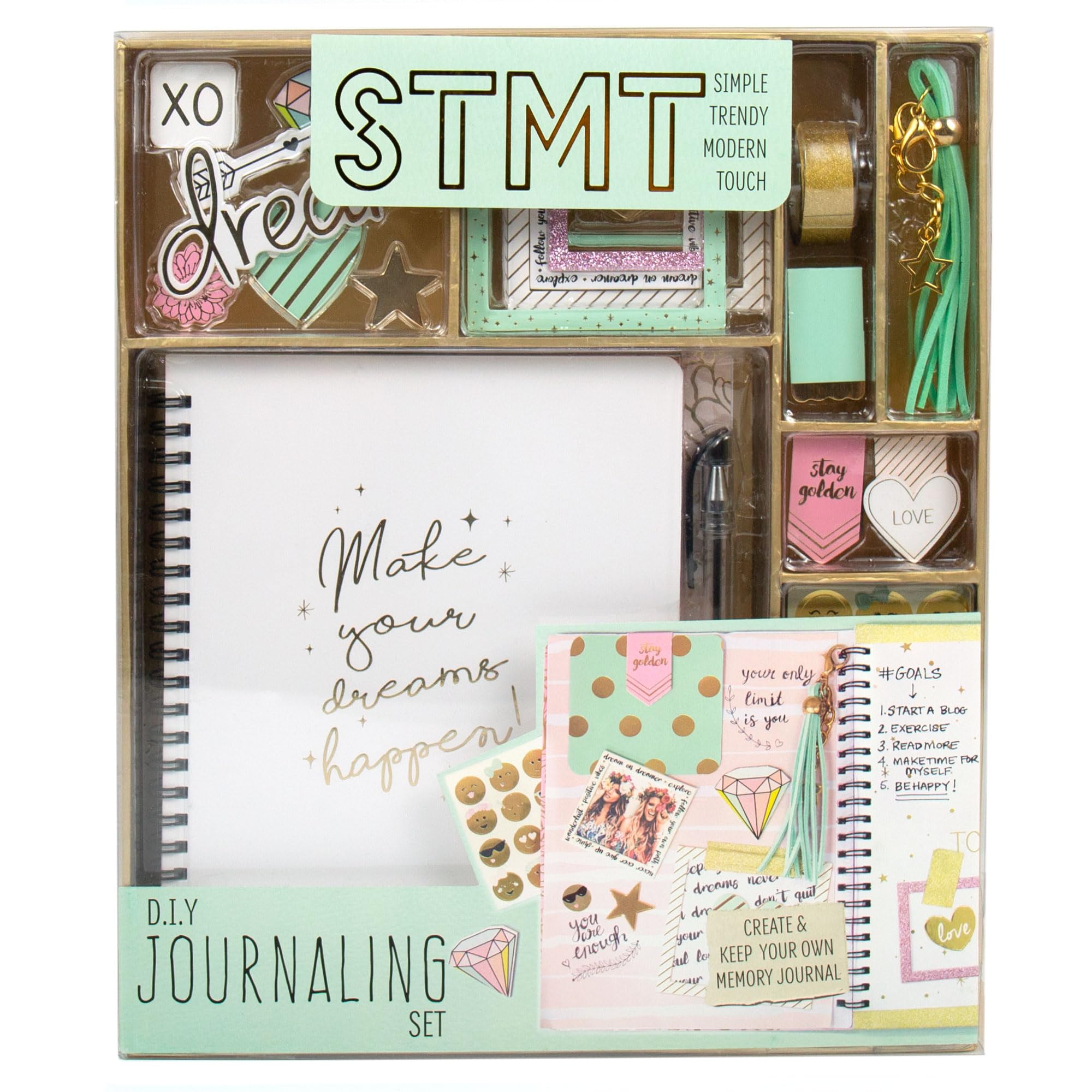 STMT D.I.Y. Dreamers Become Doers Journaling Set, Stationery Set, Bullet Journal Kit, Journaling Kit, Journals for Teen Girls, DIY Journal Set for Girls Ages - 8+