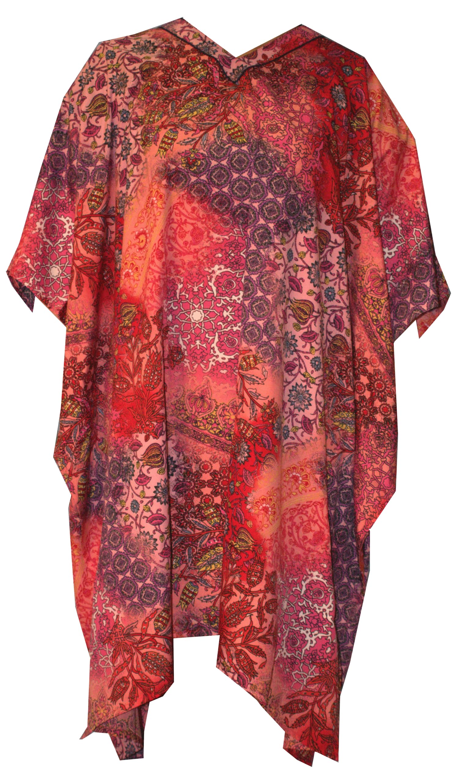 Bayside BarcelonaBayside Kaftan Vestido Maxi Largo Playa Mujer Boho Verano Estampado Camisolas y Pareos Bohemio Kimono Túnica