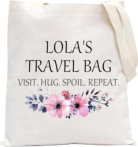POFULL Bolsa de viaje Lola - Regalo de cumpleaños, visita, abrazo, repetición de estropeo, bolsa de cosméticos, Bolso tote de viaje de Lola, Grande