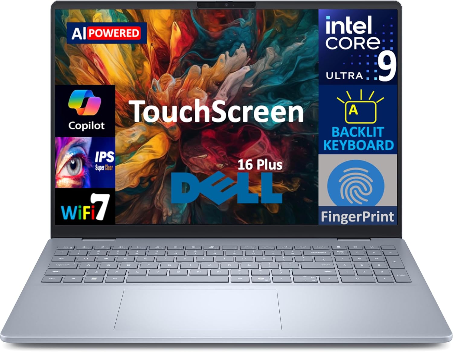 Dell 16 Plus DB16250 AI Powered Laptop 16.0″ Touchscreen IPS FHD+ Display (Intel Ultra 9-288V, 32GB LPDDR5X, 2TB PCIe SSD, Backlit KB, Fingerprint, Thunderbolt 4, WiFi 7, Win11P) (Previously Inspiron) Dell 16 Plus DB16250 AI Powered Laptop 16.0″ Touchscreen IPS FHD+ Display (Intel Ultra 9-288V, 32GB LPDDR5X, 2TB PCIe SSD, Backlit KB, Fingerprint, Thunderbolt 4, WiFi 7, Win11P) (Previously Inspiron)