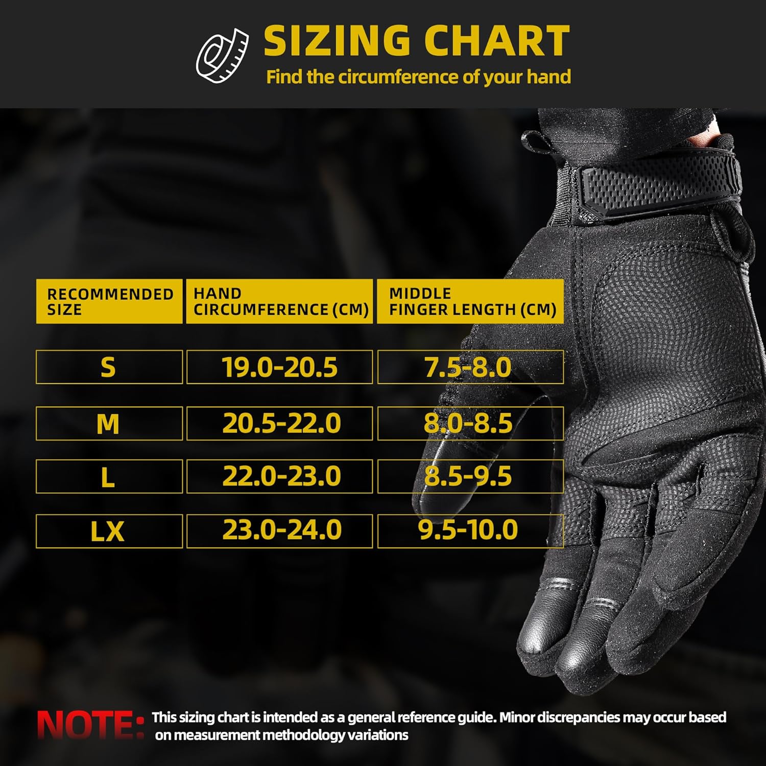 AXBXCX Motorcycle Gloves for Men - Ultimate Protection, Touchscreen Capable, Durable for Outdoor - Image 6