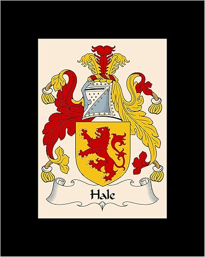 Miniatura 6 de Hale Escudo de ArmasHale Family Crest 8 x 10 - Placa para fotos, regalo de boda