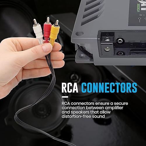 Miniatura 6 de Amplificador de audio para vehículos de 1 canal, amplificador de graves mono de alta potencia de 3000 vatios con filtro subsónico y filtro de paso