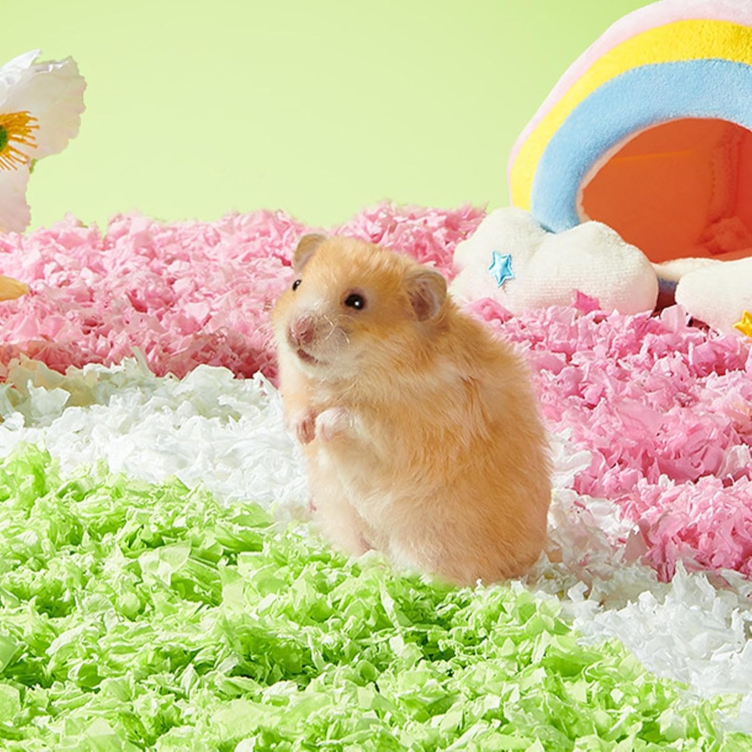 Hamster Bedding, Effective Odor Control, 21x12x26cm, Bunny Litter, Small Pet Bedding, Safe and Comfortable Design, for Bunnies, Hamsters, Gerbils, Chinchillas, and Chickens