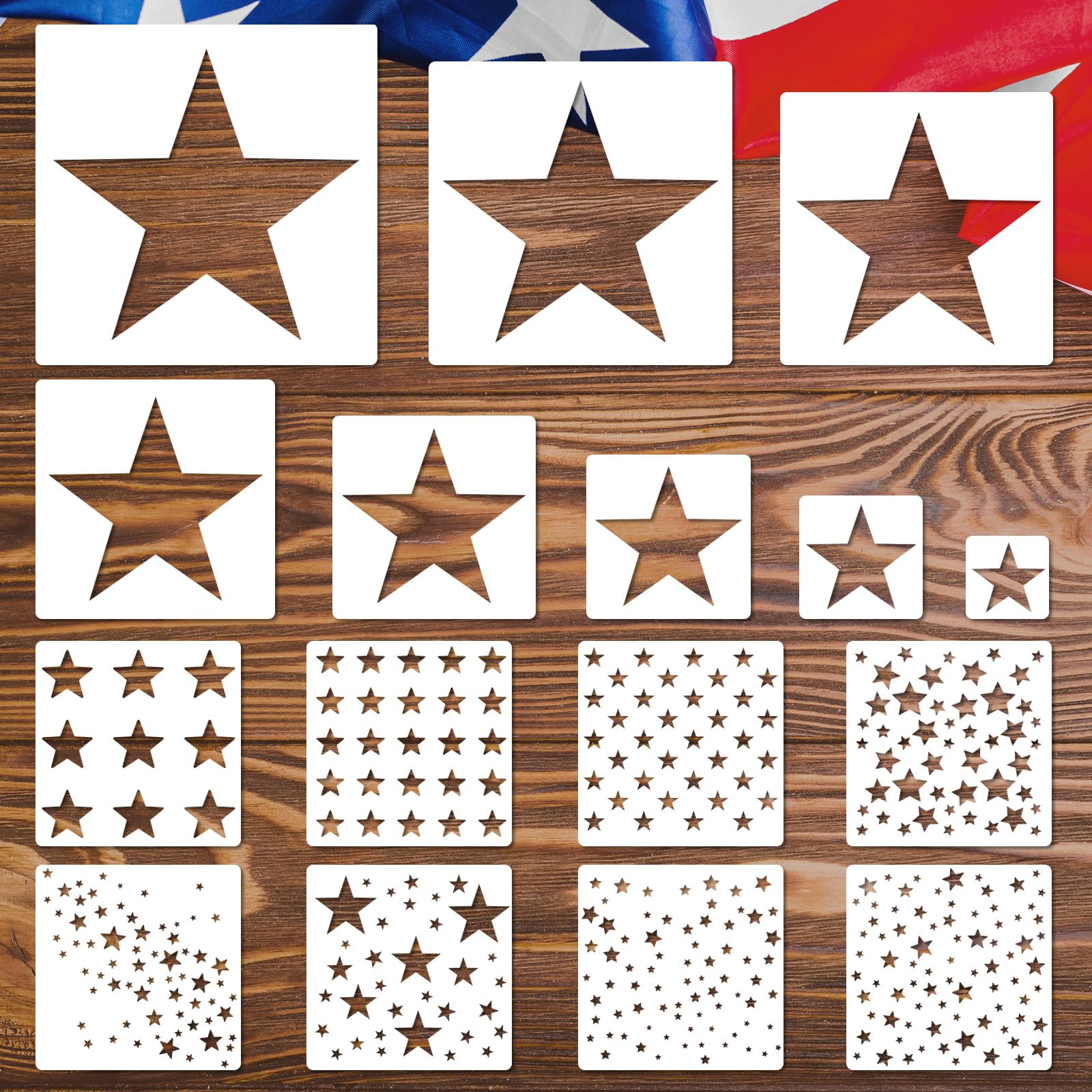 US Army Ranks Stencil Template - Reusable 8.5x11 Inch Mylar Plastic For Painting & Crafts