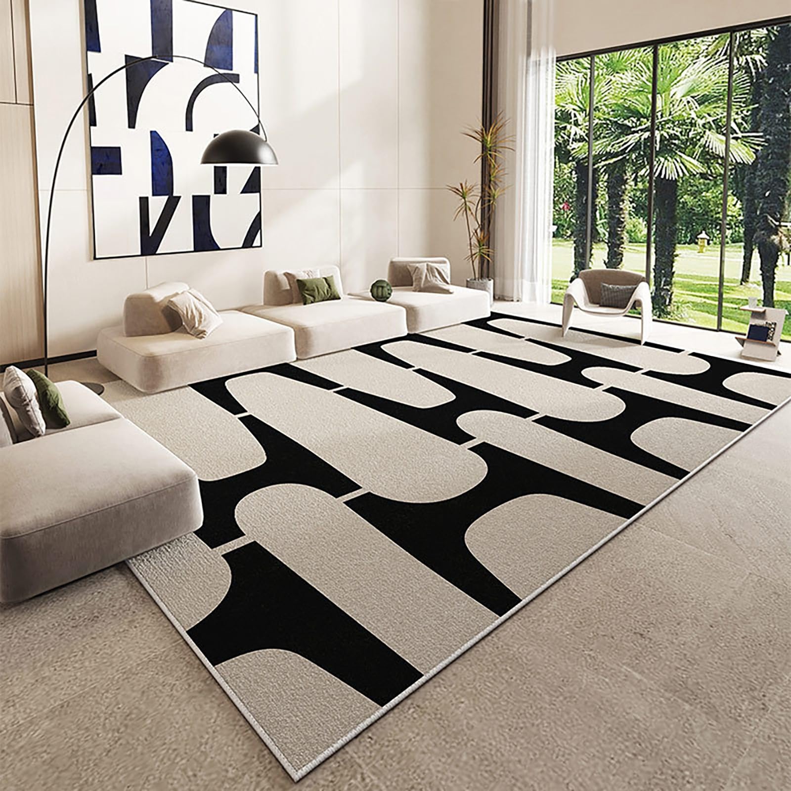 Tapis moderne antidérapant DAGIN grand format 200x300 pour maison