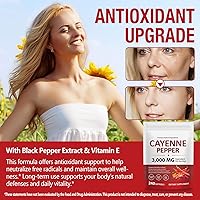 Vista 7 de Cápsulas blandas de pimienta de cayena con extracto de remolacha, curcumina de cúrcuma y espino – Mejorado con vitaminas D3, K2 y E – Apoya la salud