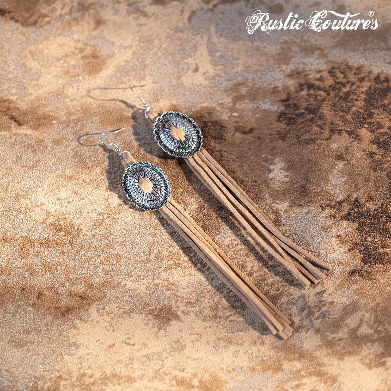 Rustic Couture's Drop Dangle Earrings for Women Western Cowgirl Fringe Statement Earring Tassel Country Jewelry - Image 2