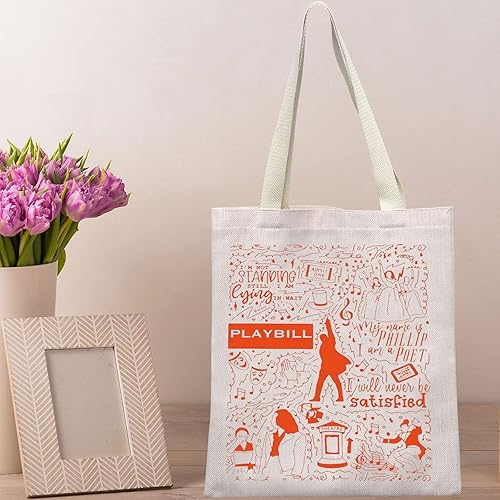 Miniatura 6 de Broadway - Bolsa de mano musical para teatro, regalo para fanáticos musicales, álbum musical Broadway, bolsa de hombro para mujeres y niñas