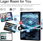 Veidoo 13 Inch Android Tablet, 2K 2160x1440 FHD Screen, 16GB(8+8 Expand) RAM 256GB ROM with 2TB Expand, Octa-Core Processor, Dual Nano SIM Card 4G LTE Tablet with 2.4G / 5G WiFi, 10000 mAh
