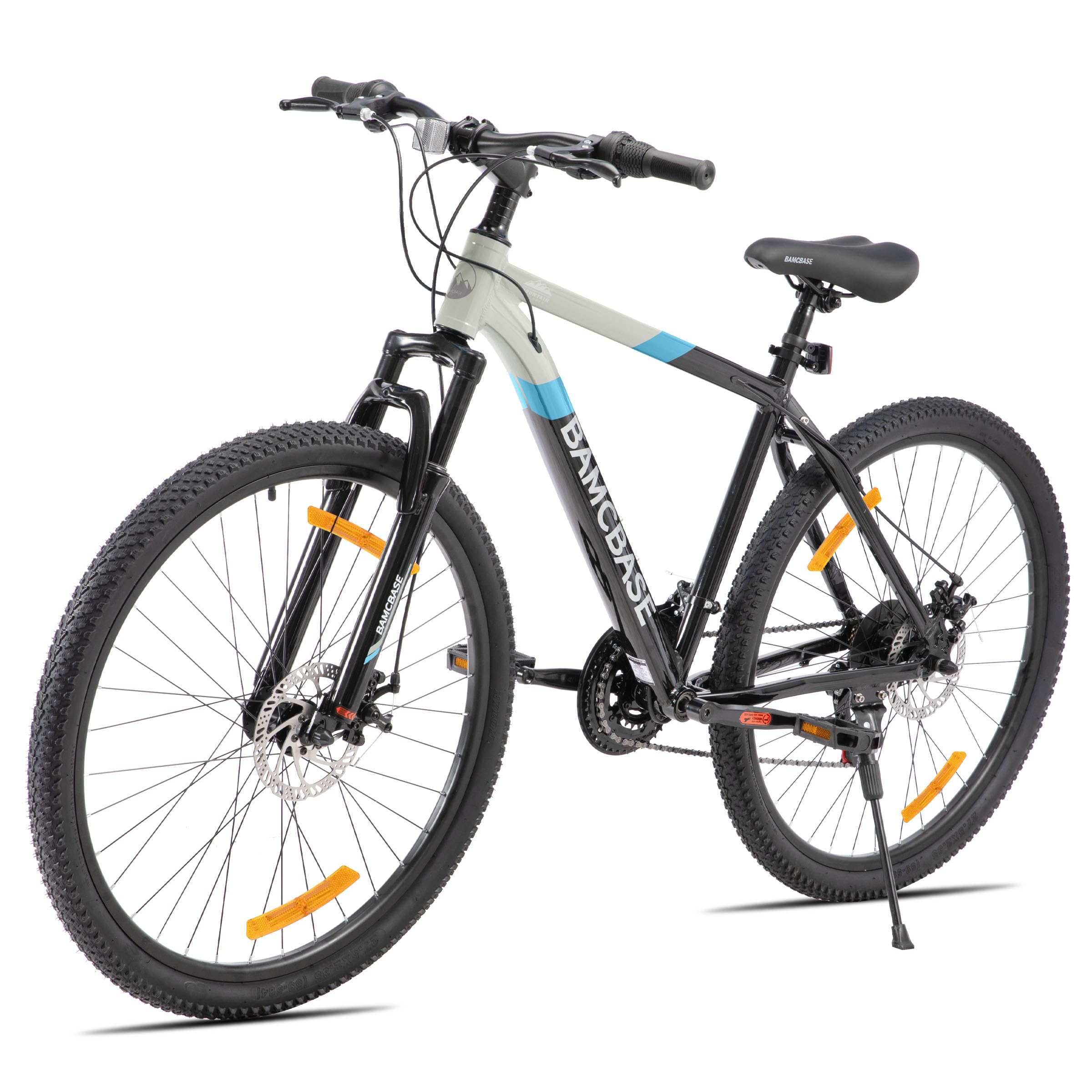 HILAND Rockford rower górski MTB 27,5", dla mężczyzn i kobiet, 18-biegowy rower z hamulcem tarczowym dla mężczyzn i kobiet, aluminiowa rama, Hardtail, unisex, dla dorosłych, szary