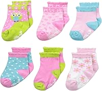 Vista 1 de Little Me Baby Girls' 6 Pack Variety Socks