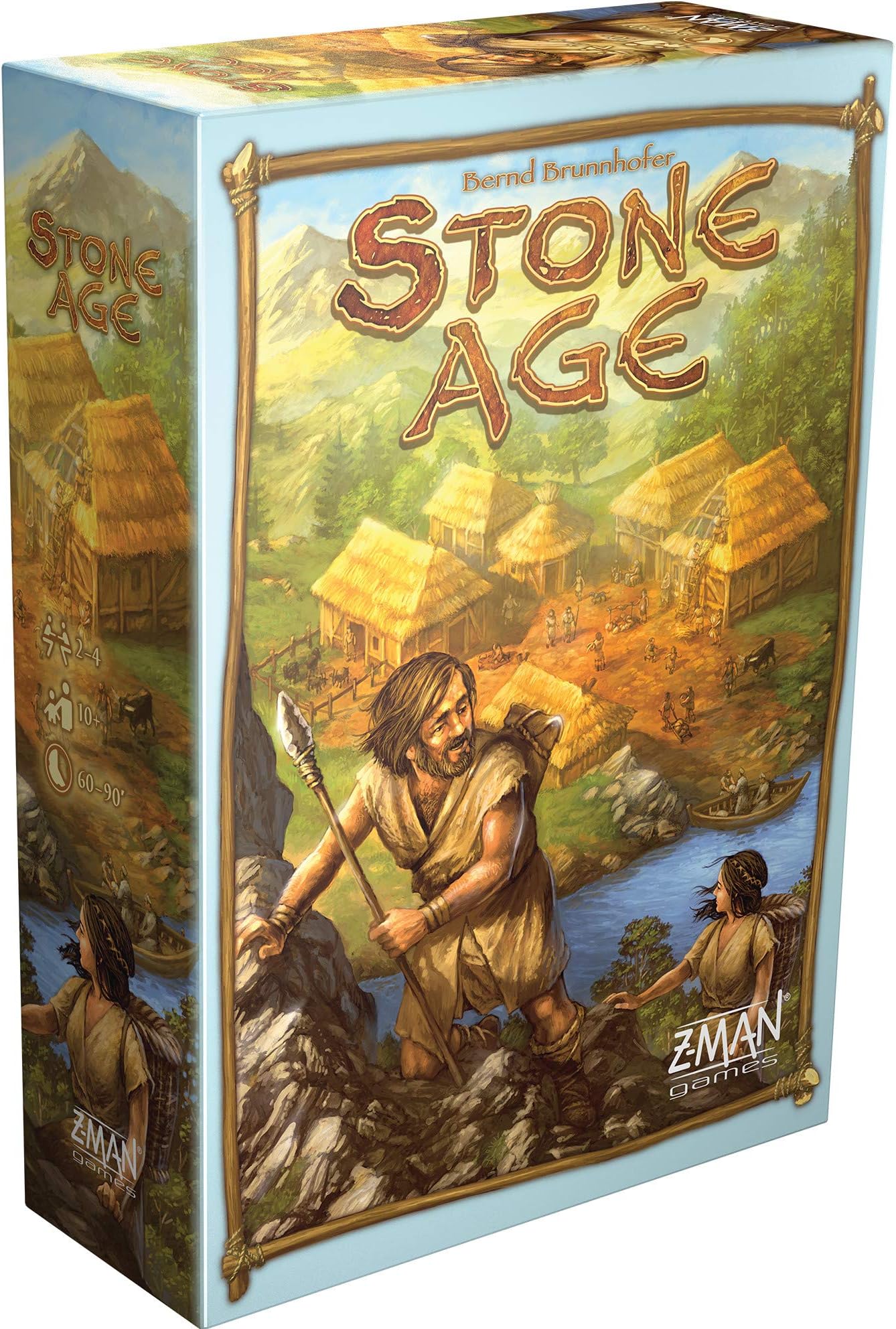 Stone Age Board Game - Engaging Worker Placement Strategy for Civilization Building! Fun Family Game for Kids and Adults, Ages 10+, 2-4 Players, 60-90 Minute Playtime, Made by Z-Man Games