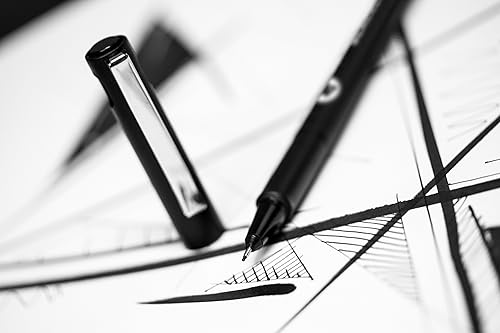 Miniatura 4 de Molotow Blackliner - Bolígrafo con punta de cincel, tinta permanente negra, 1 cada uno (703.210)