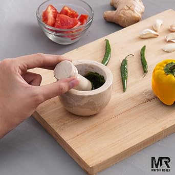 MARBLE RANGE Mortar and Pestle Set 2.5