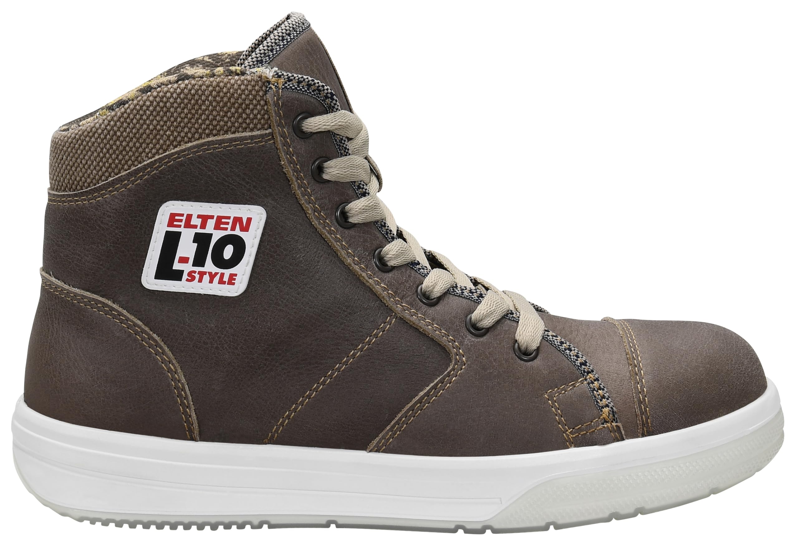ELTEN Obuwie ochronne Emotion ESD S3, męskie, sportowe, sneakersy, lekkie, brązowe, stalowe noski - rozmiar 42