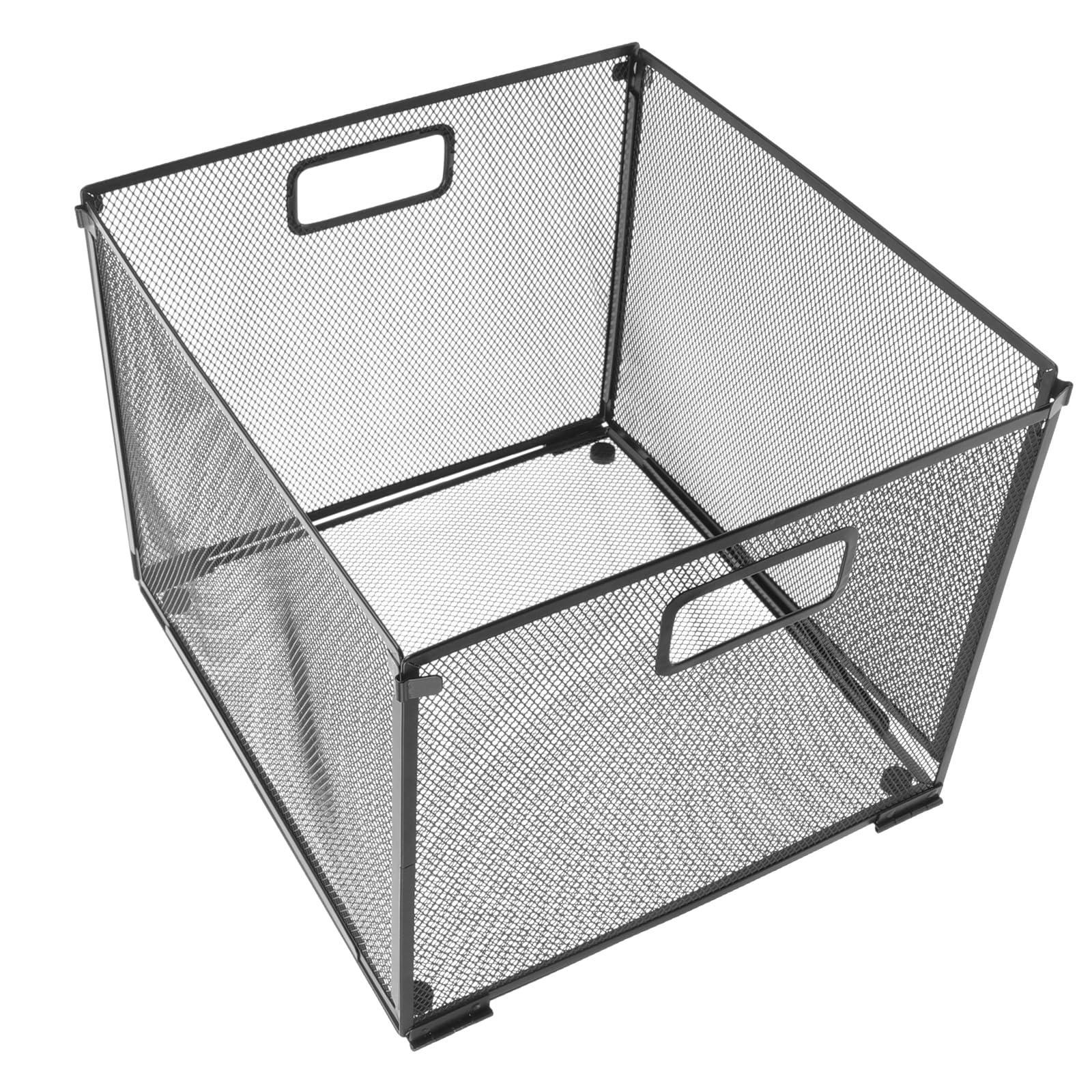 Organizer Documenti in Rete, Scaffale File Nero, Acciaio Inox Multistrato