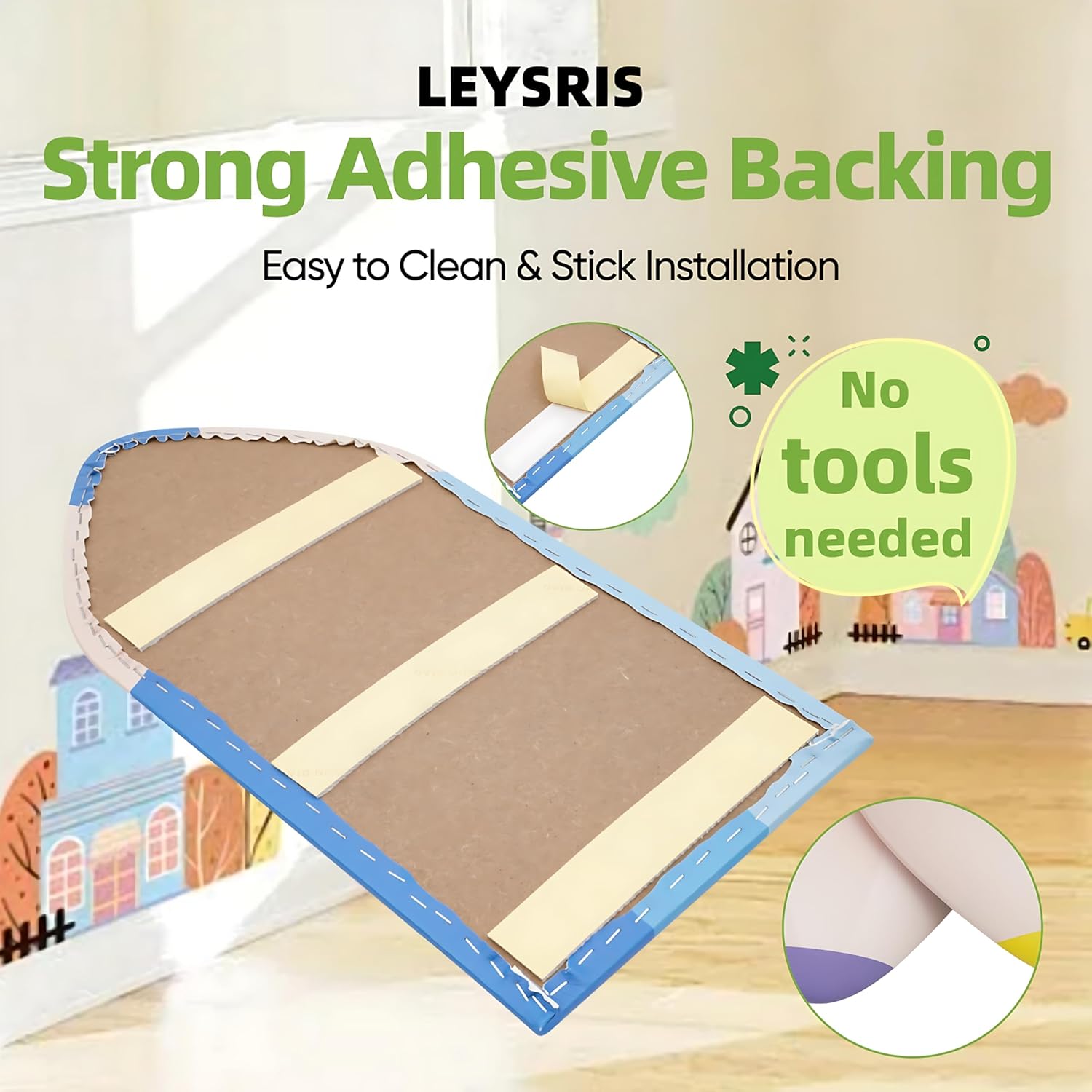 6 Pack 3D Pencil Wall Padding for Kids, Peel and Stick Kids Proof Corner Protectors with Adhesive Backing, High Density Sponge Colorful Padding for Nursery, Playroom