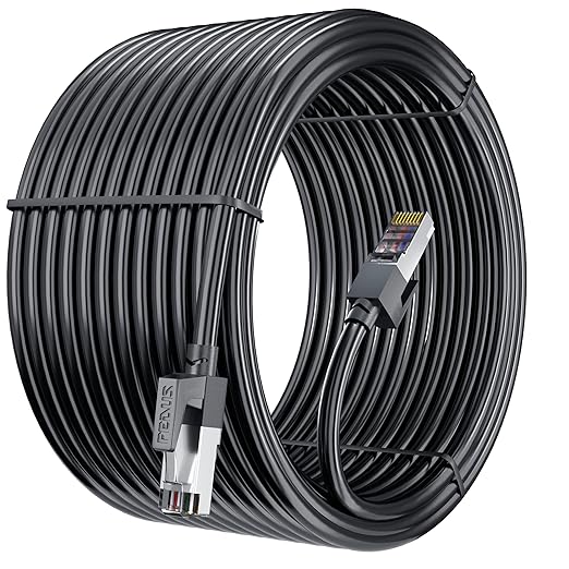 FEDUS 1.5 Meter High Speed RJ45 cat6 Ethernet Patch Cable LAN Cable Internet Network Computer Cable Cord High Speed Gigabit Category UTP Wires For PC, Modem, Router, LAN ADSL BLACK 1.5M