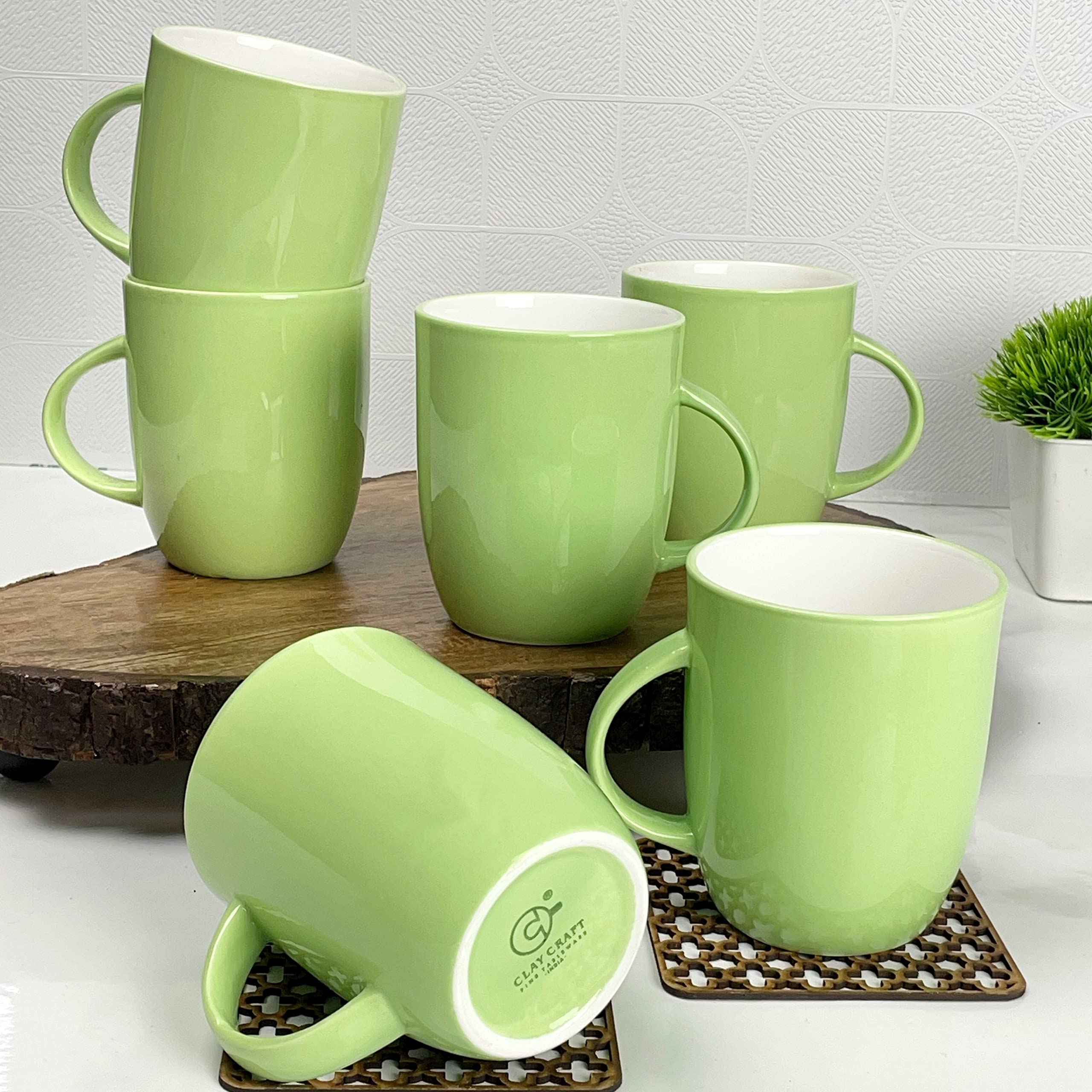 Yellow Ceramic Mug - Cute Cow Design -27
