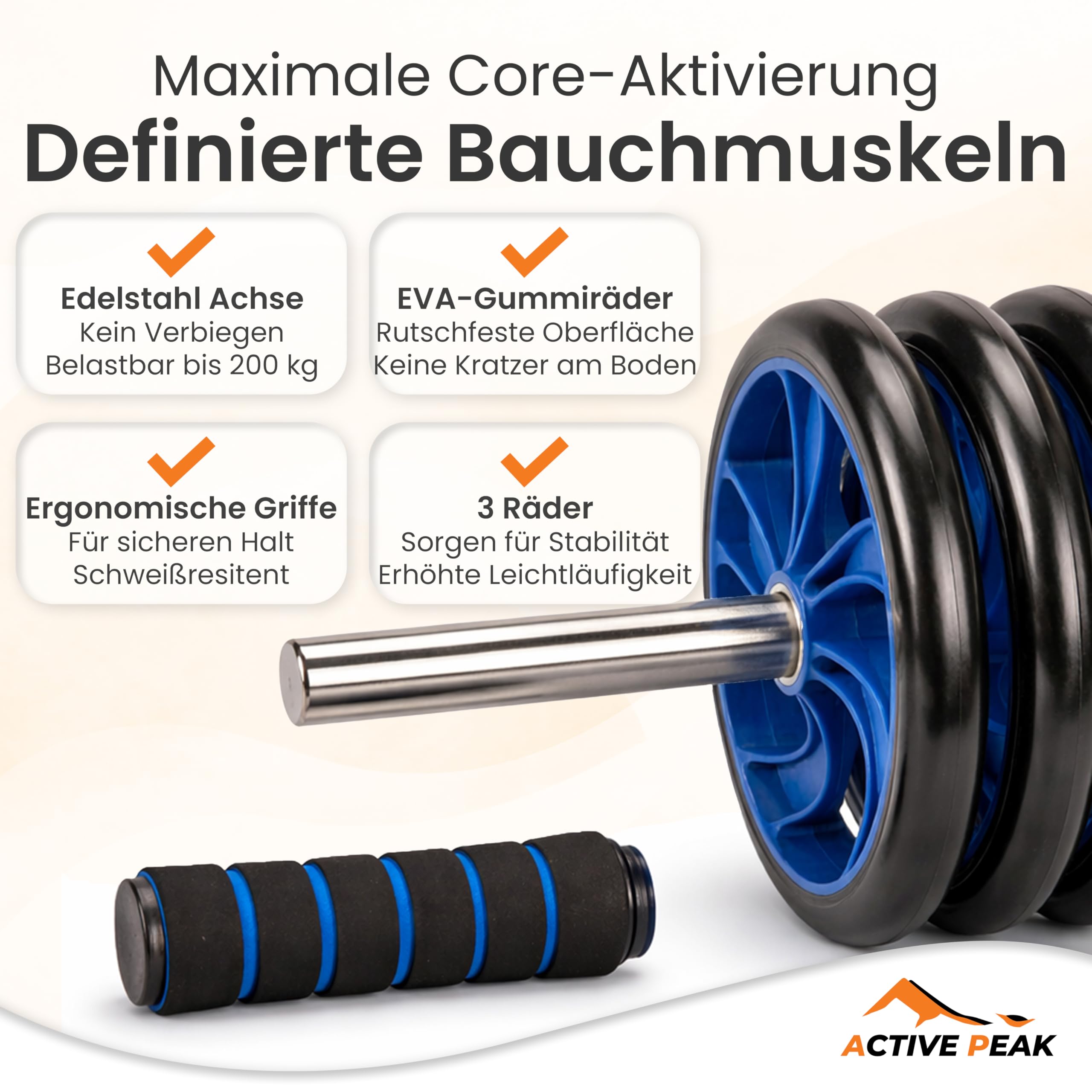 Set fitness 7 in 1 AB Wheel, maniglie push-up, corda per saltare, fascia di resistenza, passanti per piedi, allenamento addominale per la casa, attrezzatura sportiva per la casa e la palestra
