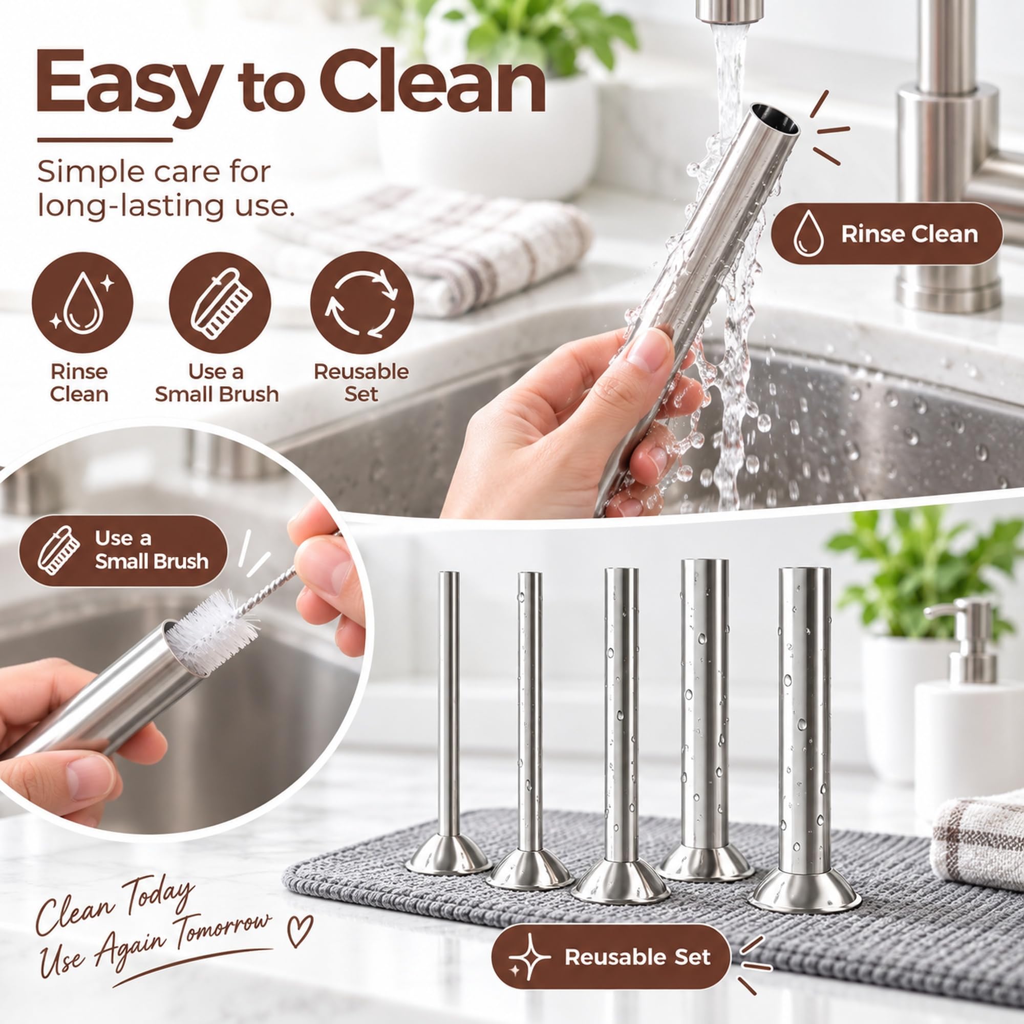 Stainless Steel Sausage Tubes - 5 Sizes -9