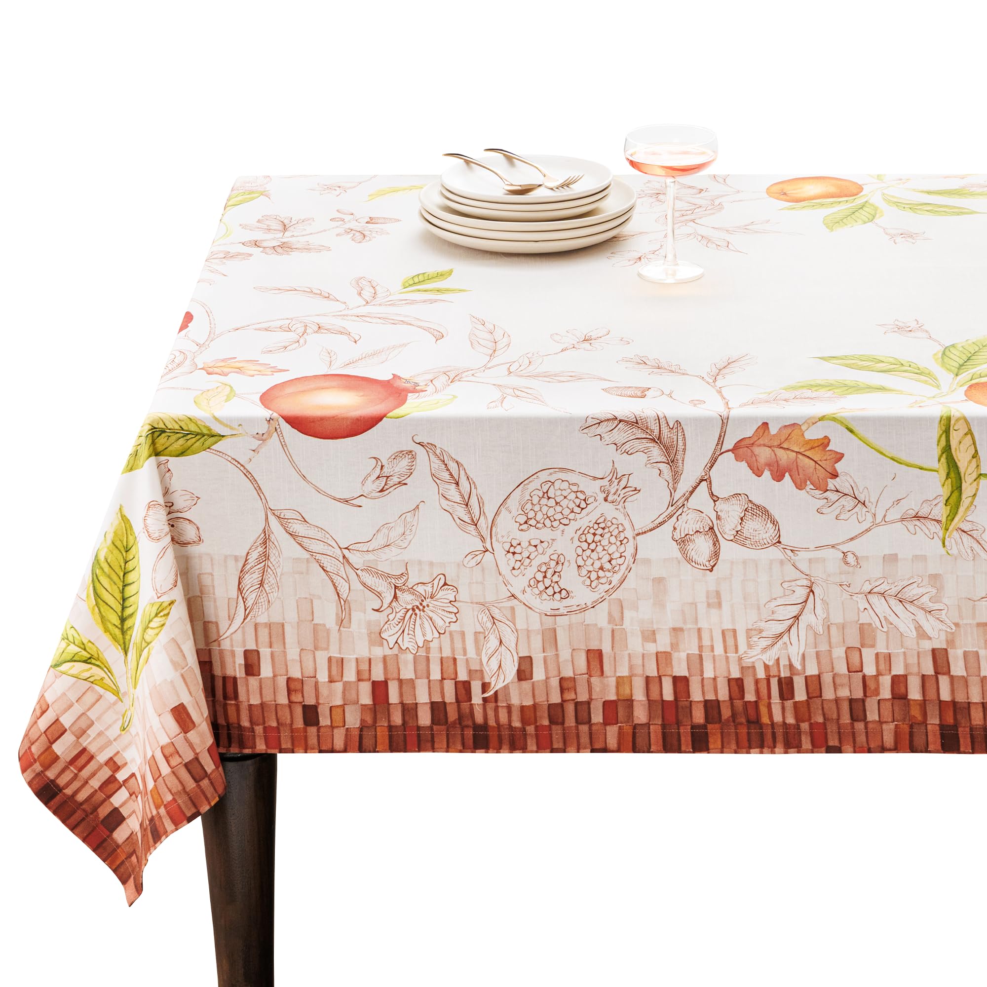 Maison d' Hermine Rectangle Table Cloth Reusable 100% Cotton 140cm x 180cm — image 1