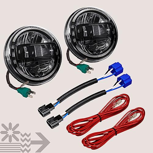 Miniatura 9 de TRUE MODS - Faros delanteros LED H6024 de 7 pulgadas para Jeep Wrangler JK Unlimited JKU TJ LJ CJ TJ TJ Accesorios aprobado por DOT Crystal HALO DRL