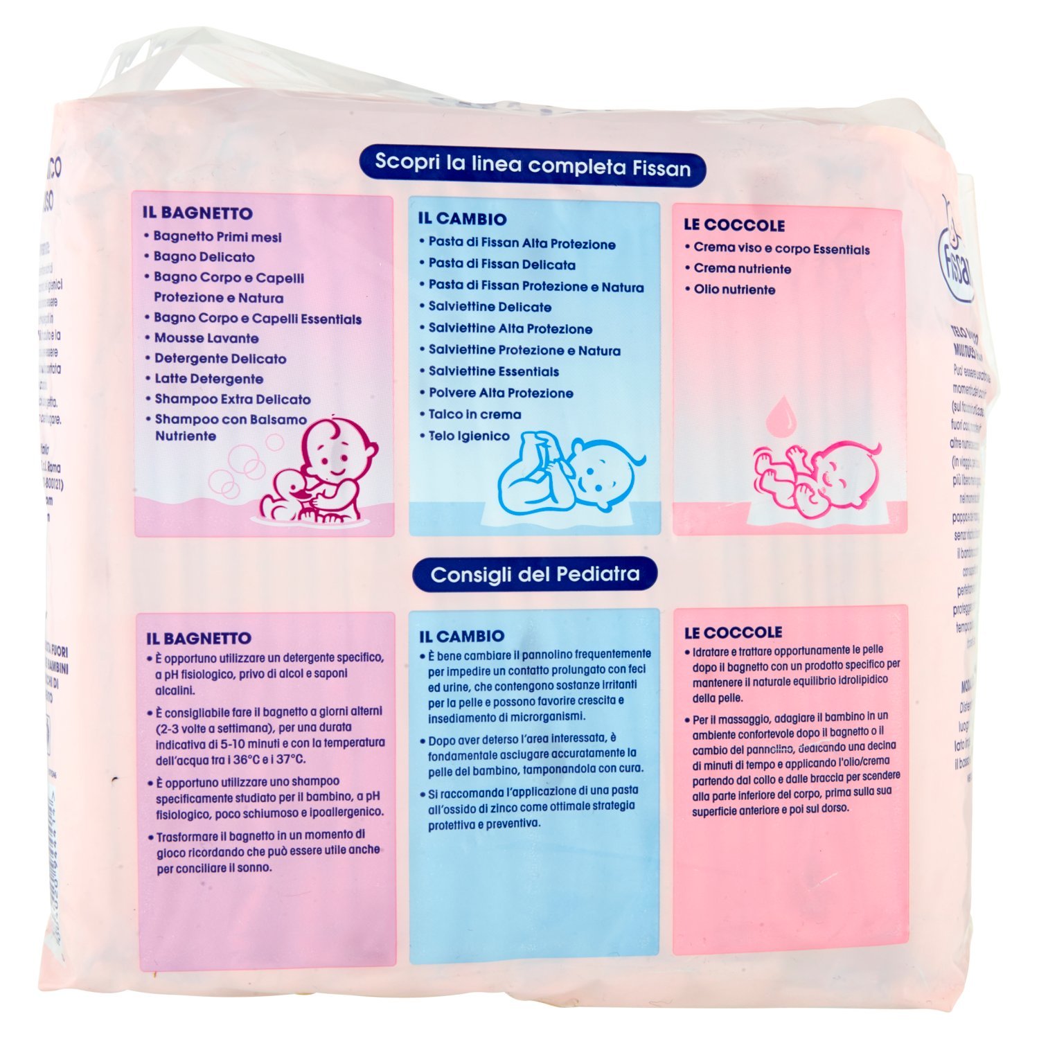 FISSAN BABY Telo igienico MEGAPACK 80 Teli (8 confezioni da 10 teli)