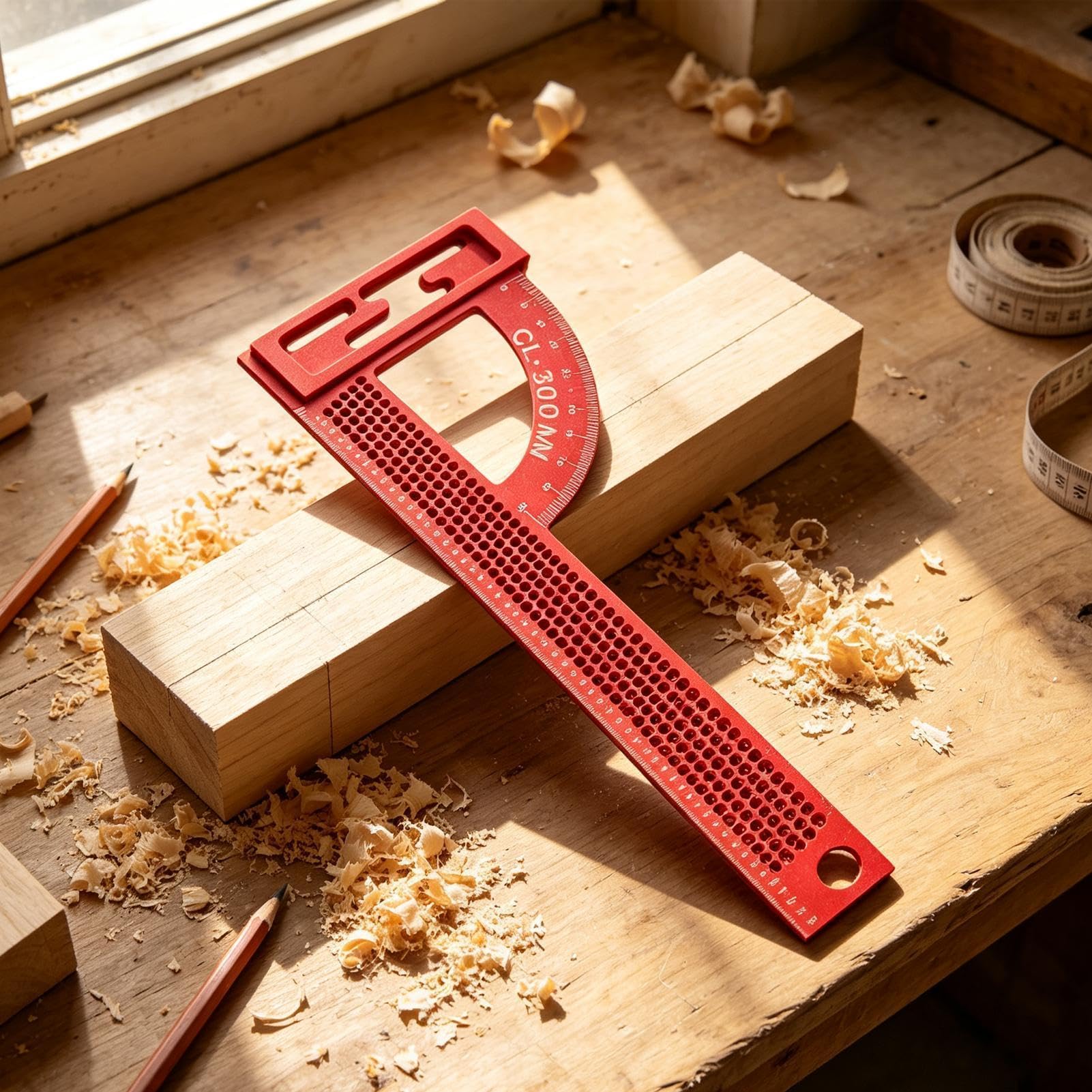 Squadre per carpenteria 30 cm in lega di alluminio a angolo retto con