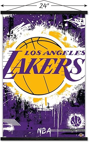 Miniatura 3 de Trends International NBA Los Angeles Lakers - Póster de pared con el logotipo de Maximalist 23, 22.37 x 34.00 pulgadas, paquete de impresión y