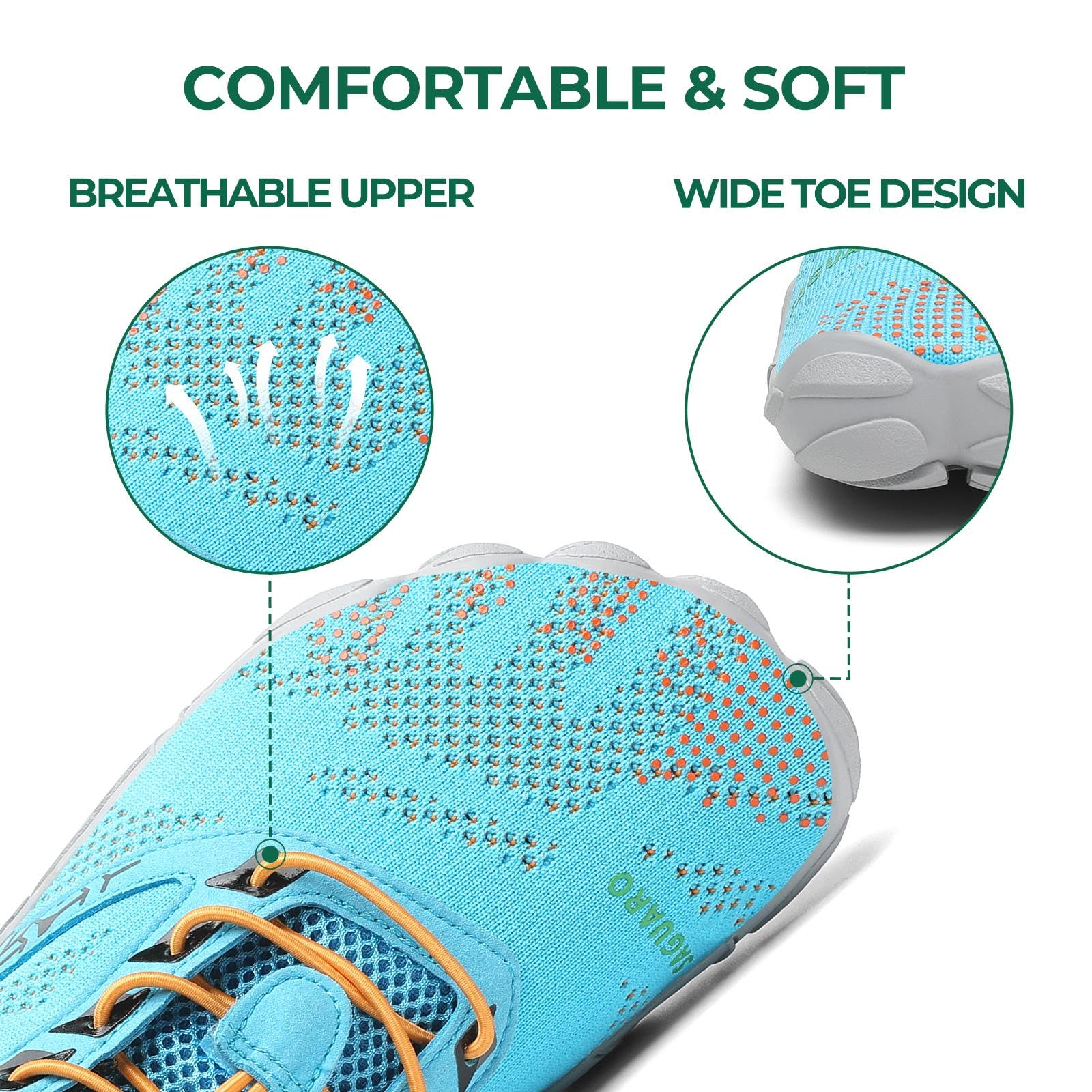 SAGUARO Scarpe Barefoot Shoes Minimaliste Scarpe da Trail Running Uomo Donna Gr.36-48