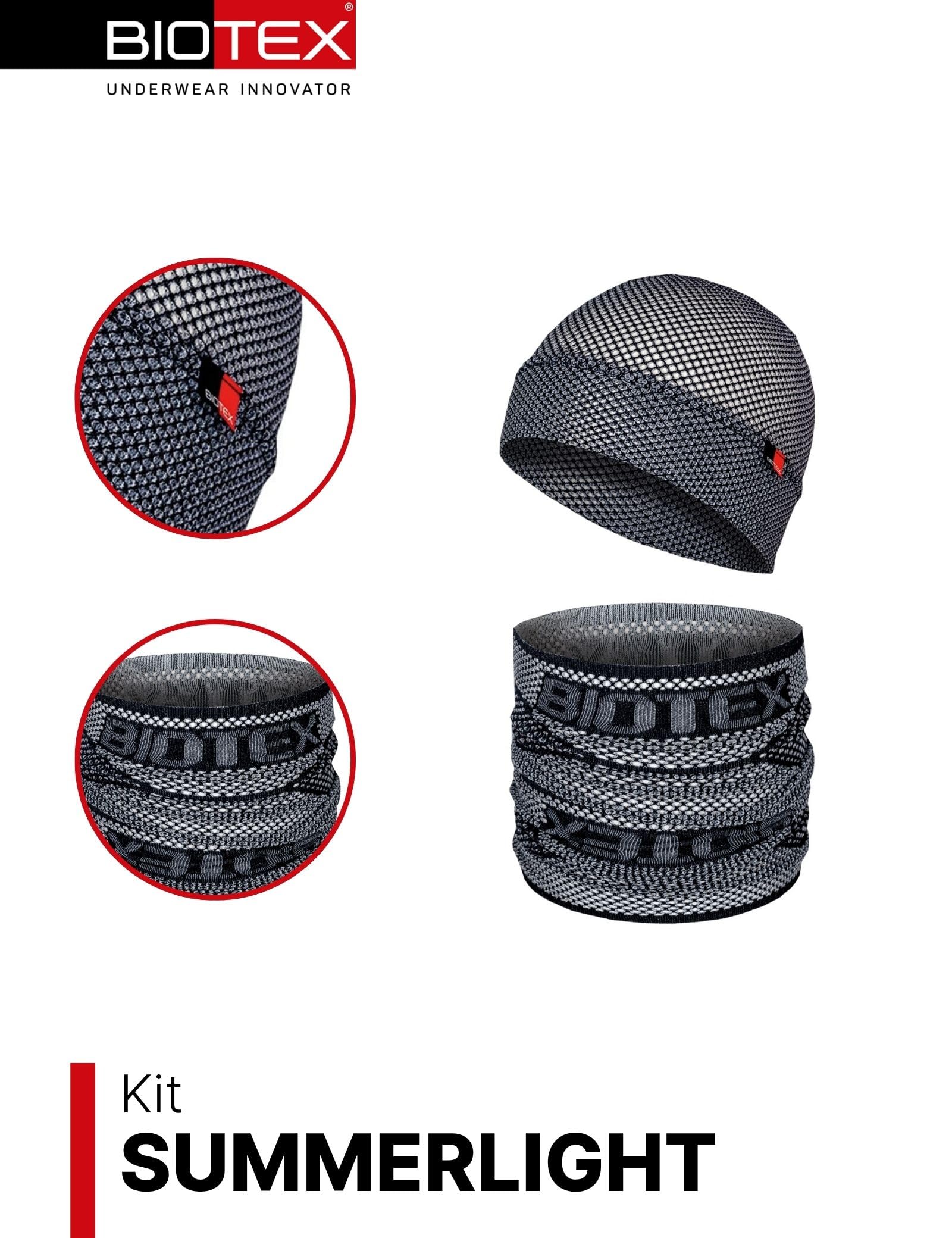 BIOTEX Tubolare e Sottocasco Summerlight Unisex Leggero Traspirante, Protezione e Ventilazione per Ciclismo, Running e Sport Outdoor Estivi