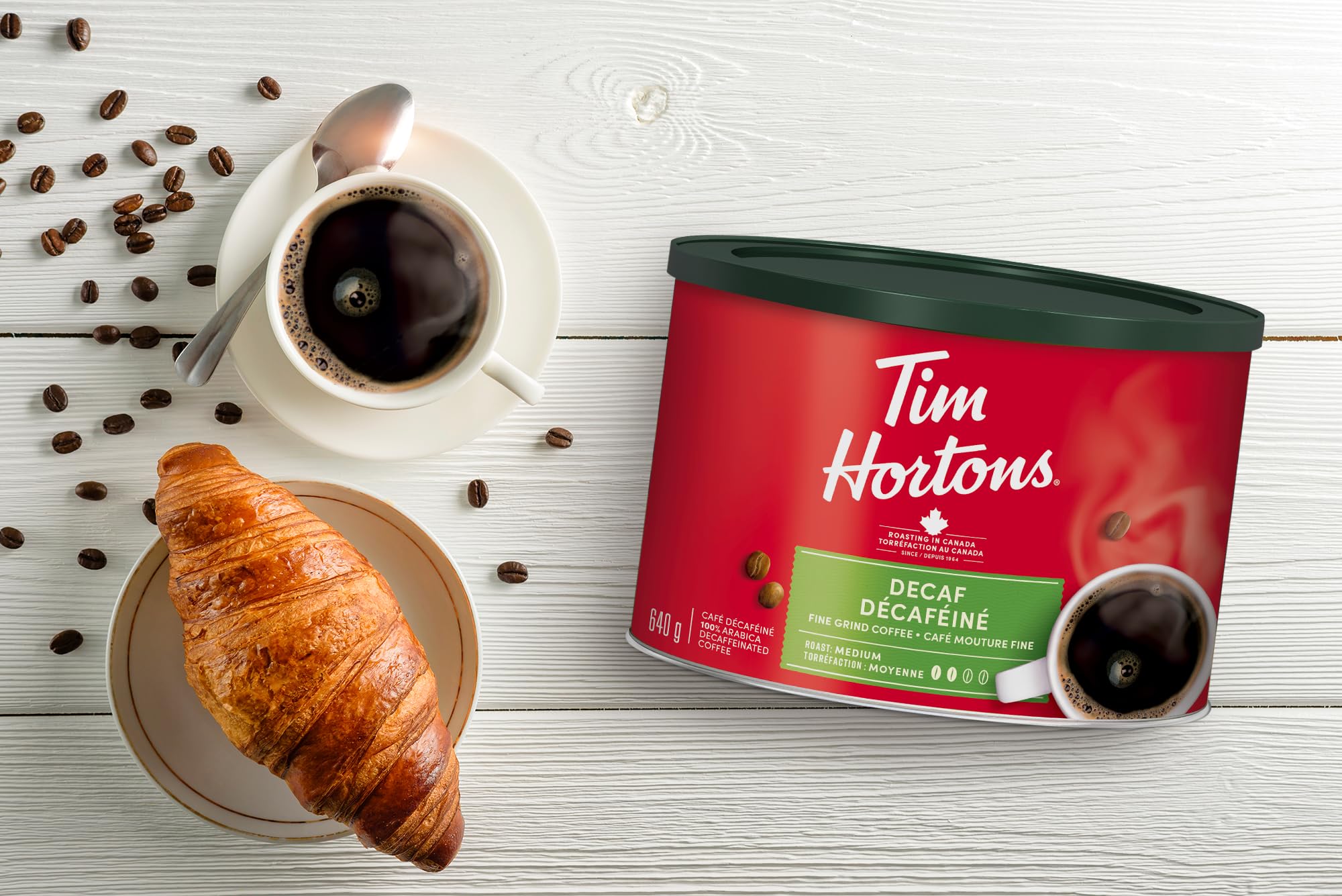 Tim Hortons Decaf Ground Coffee 640g {Imported from Canada} product thumbnail 4