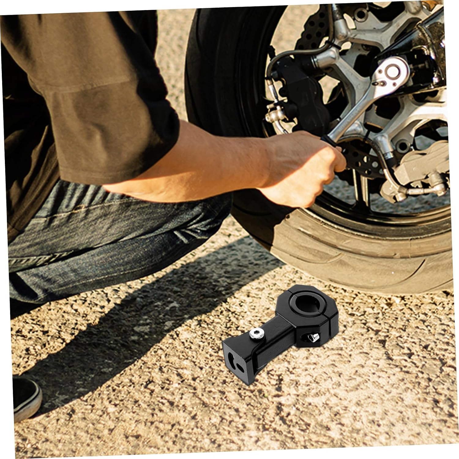 Motorcycle Spotlight Bracket Headlight Mounting Holder for Front Forks Easy Installation Compatible with Various Motorcycle