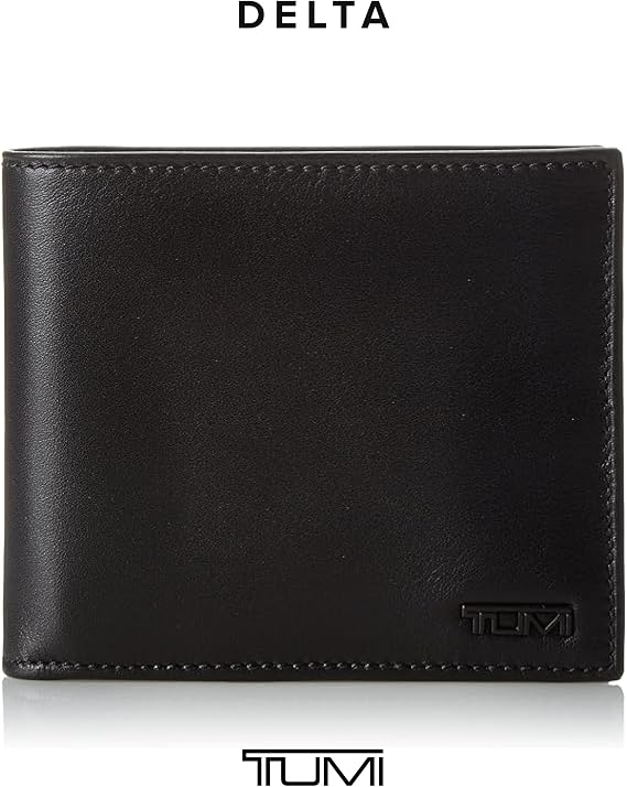 TUMI - Delta Global Center Flip ID Passcase - Bifold Leather Wallet - RFID Blocking Accessory - Multiple Card Slots - 4 x 5 - Black