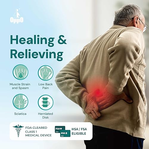 Miniatura 5 de OPPO RW501 - Cinturón de apoyo de espalda transpirable, estabilizador de espalda con soportes flexibles, alivio para dolor de espalda baja, hernia