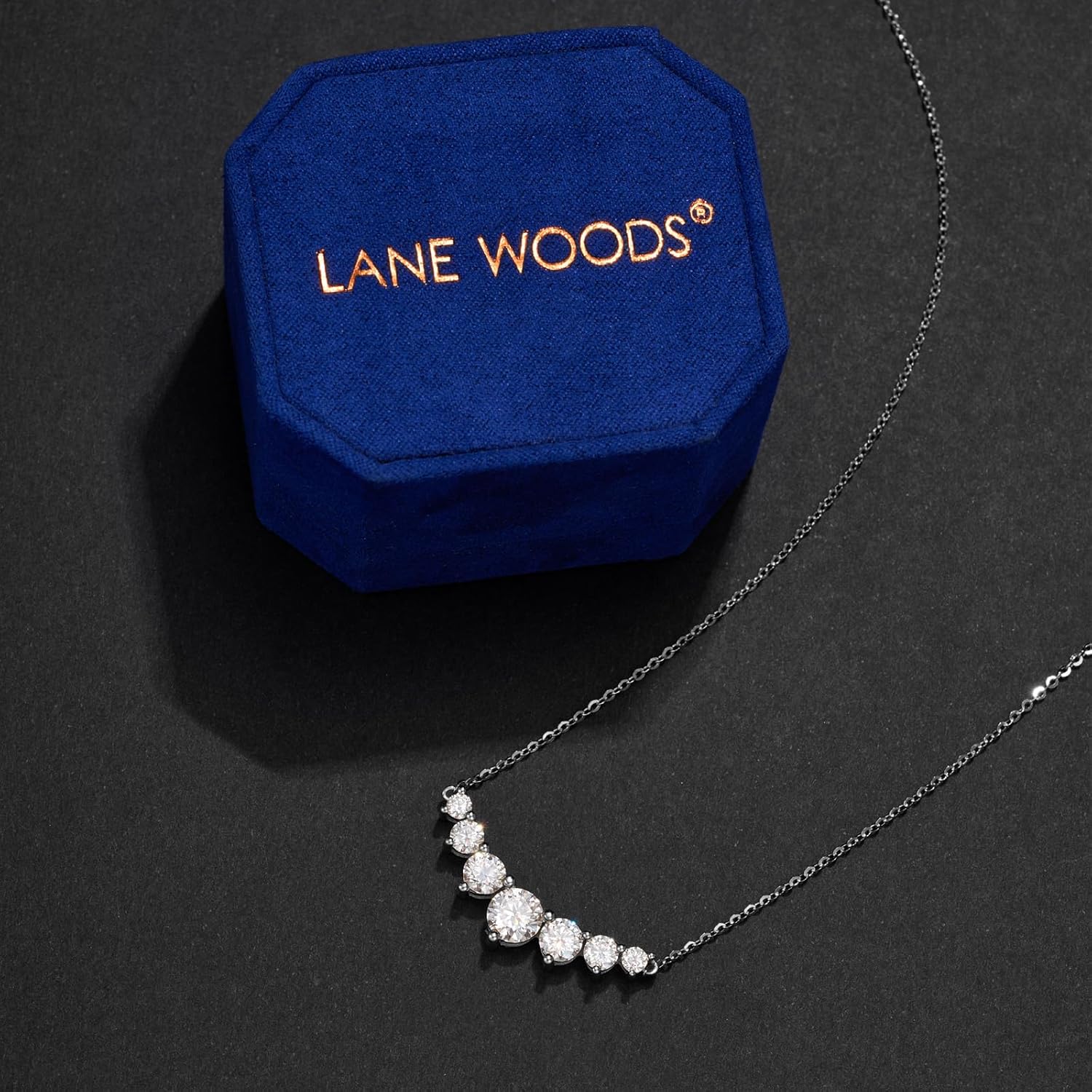 2.8CT Moissanite Heart Necklace for Women, 18K White Gold Plated Sterling Silver Adjustable Chain Pandent Necklace, Sparkling Lab Created Diamond, Valentines Anniversary Birthday Gifts for Mom Wife - Image 5