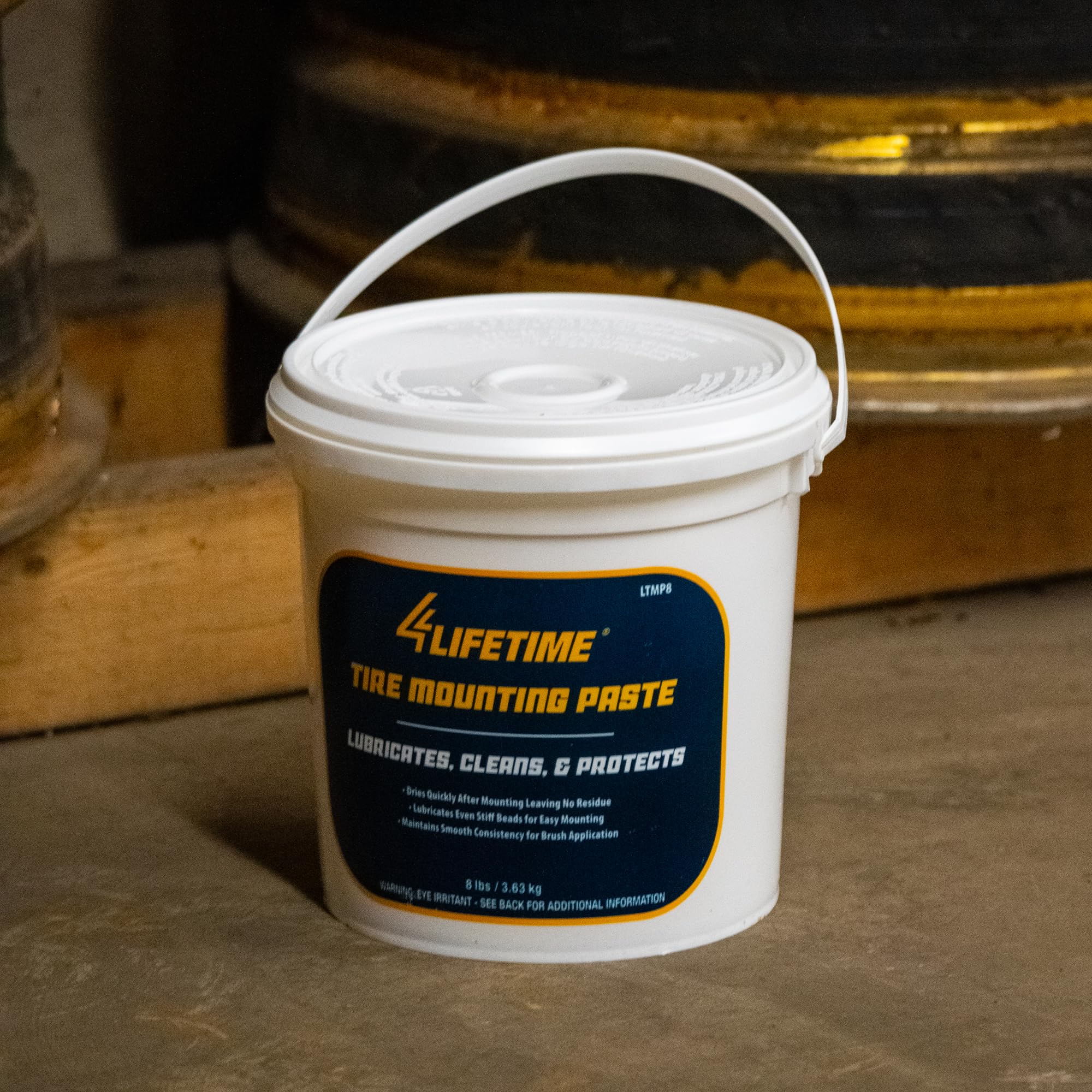 4LifetimeLines Pasta de montaje de neumáticos – Lubricante biodegradable de cuentas de 8 libras para motocicleta, bicicleta, coche, camión y ATV – Funciona en ruedas de perfil bajo, de aluminio y