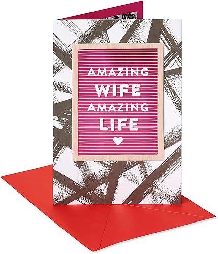 Miniatura 7 de American Greetings Tarjeta de San Valentín para esposa (Luckiest Guy Ever)