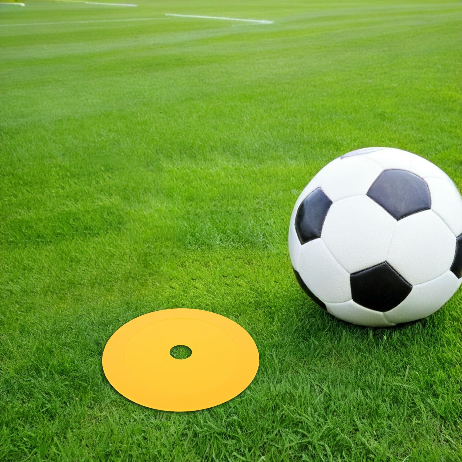 SEWACC Marcadores 25 Piezas de Entrenamiento de Fútbol y Baloncesto Antideslizantes de Plástico Opciones Versátiles de Entrenamiento para Uso en Interiores y Exteriores