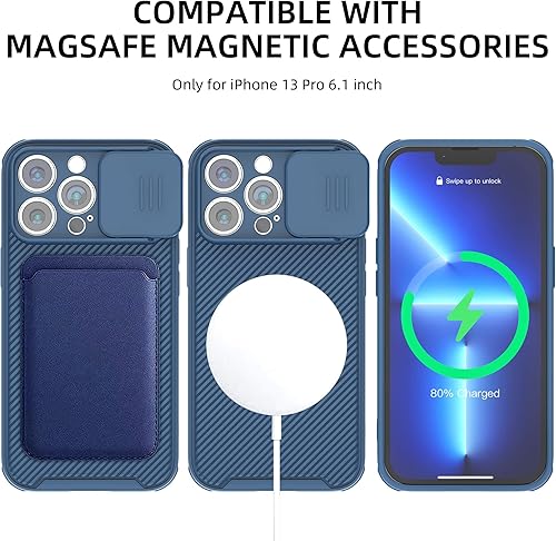 Miniatura 2 de Hitaoyou Funda para iPhone 14 Pro compatible con Magsafe, funda protectora de cámara iPhone 14 Pro compatible con carga inalámbrica con cubierta