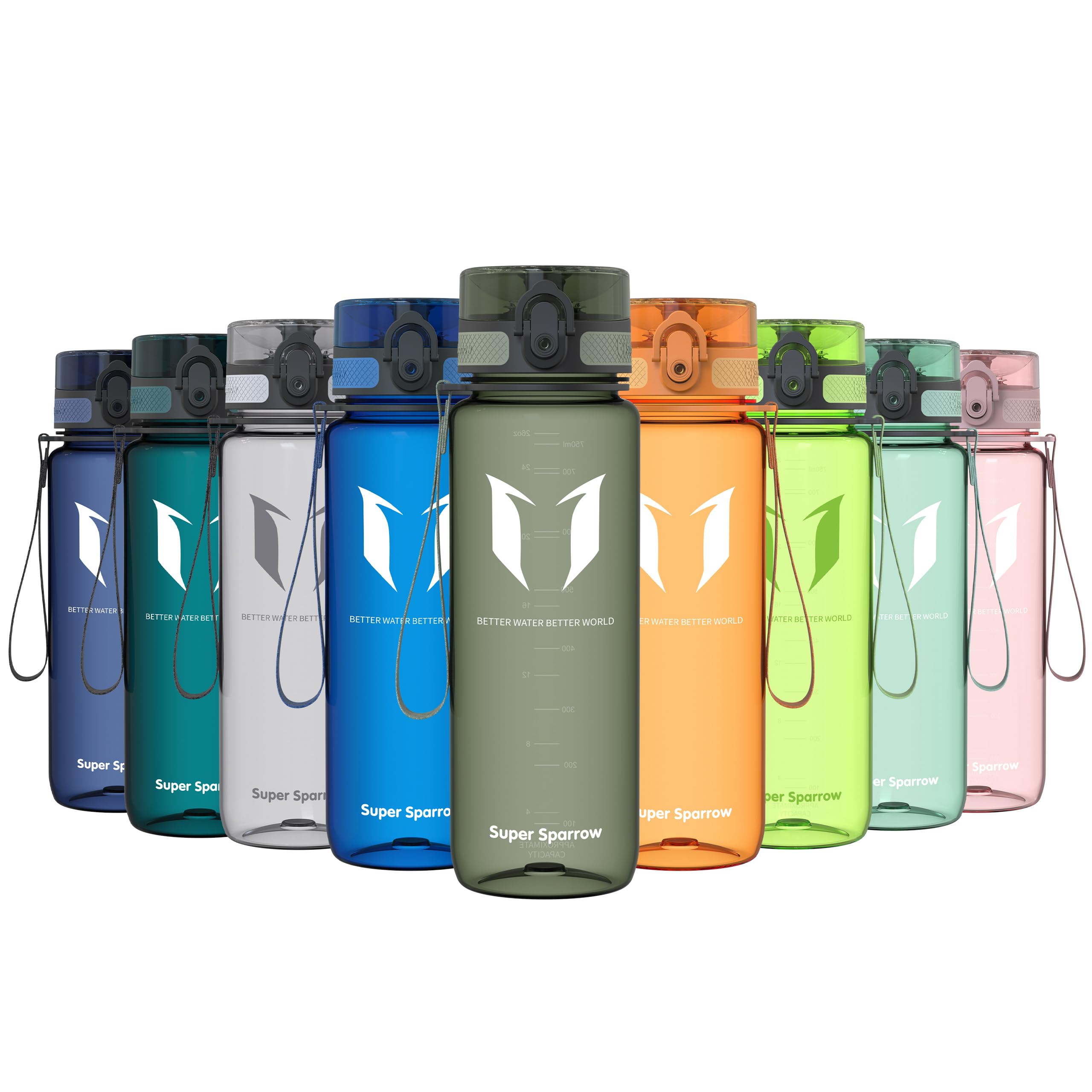 Super Sparrow Botella de Agua Deportiva -350ml & 500ml & 750ml & 1000ml - Sin BPA — view 76
