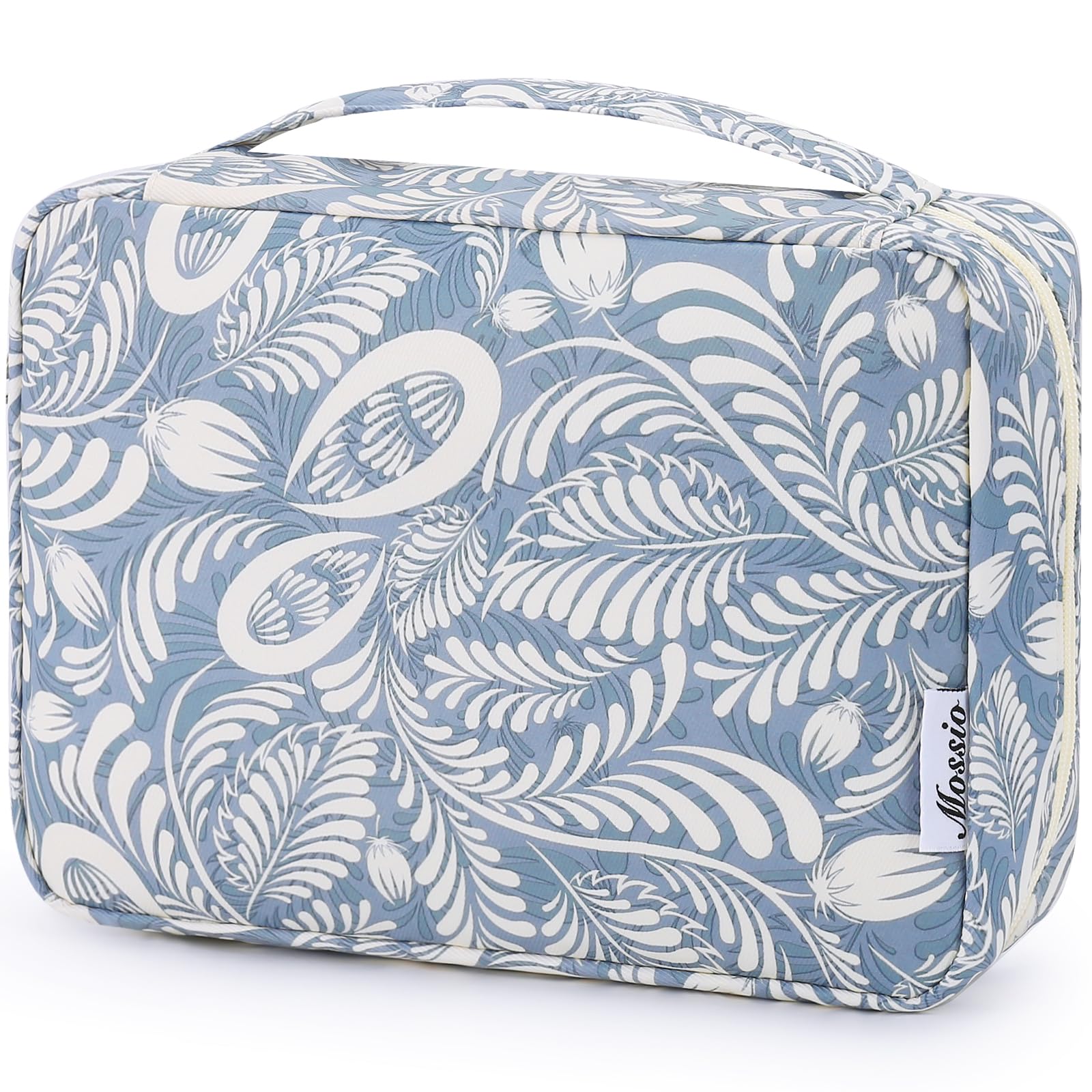 Mossio Hanging Toiletry Bag with Sturdy Hook - Large Portable Cosmetic Makeup Travel Organizer for Men & Women