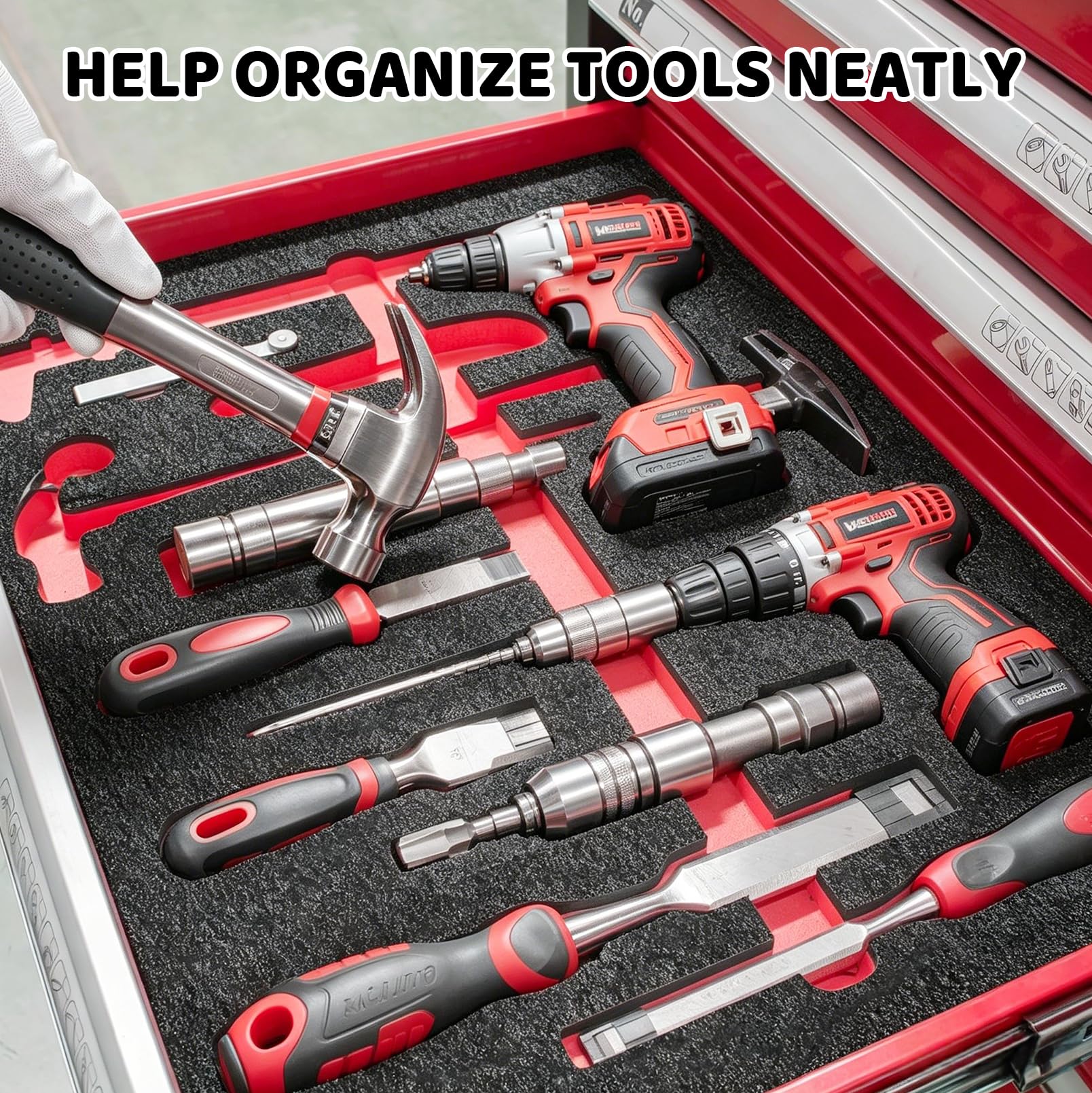 Kit 3 Plaques de Calage Découpables 60 x 40 x 5 cm pour Coffret Outils